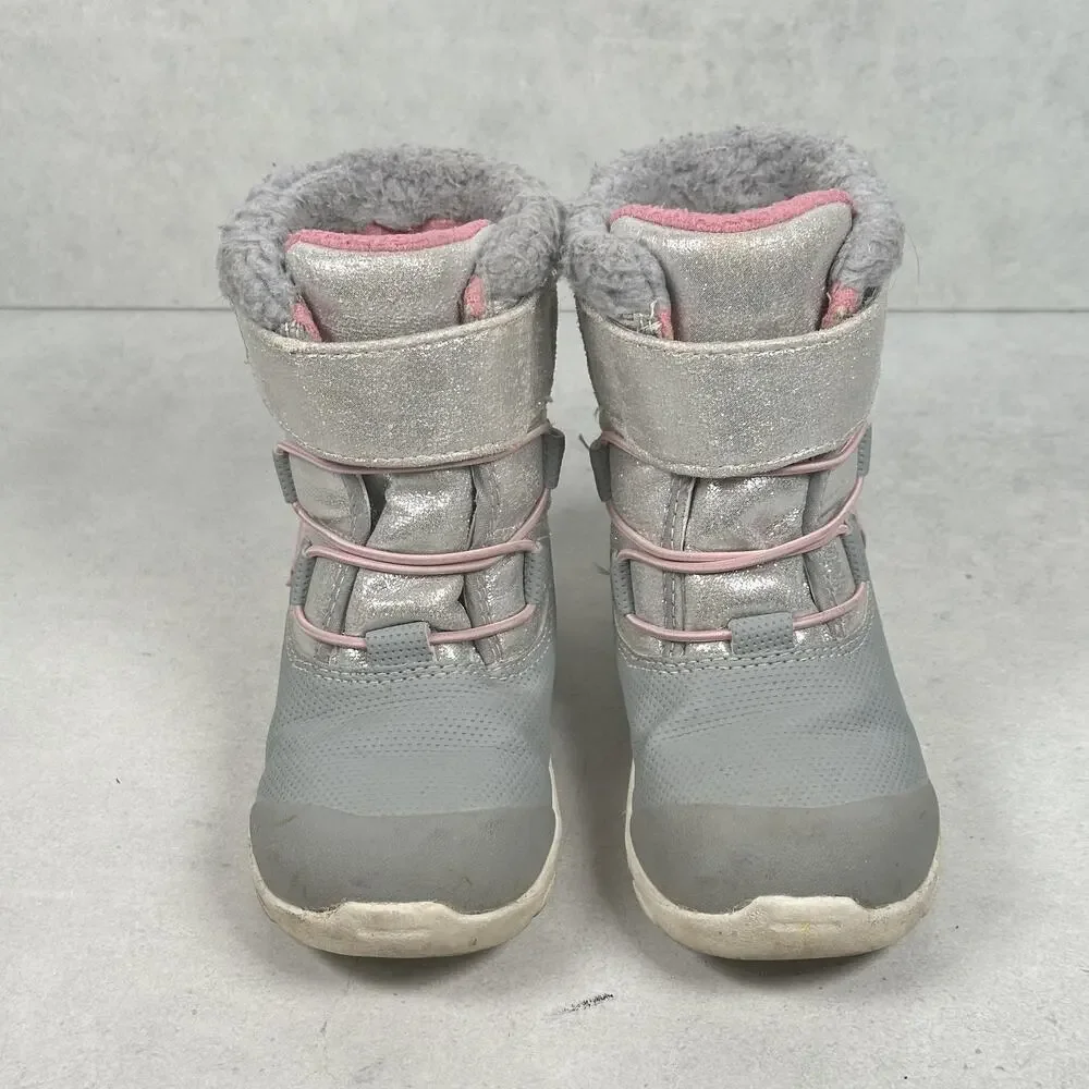 See Kai Run Boots Girls Size 10 Gray Silver Thinsulate Insulated Water Resistant